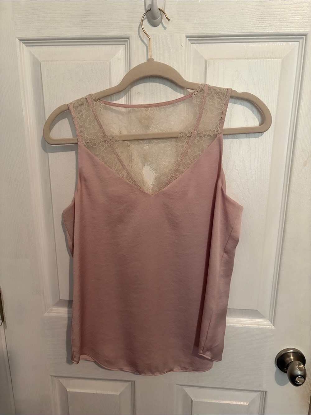 Express lace trim top